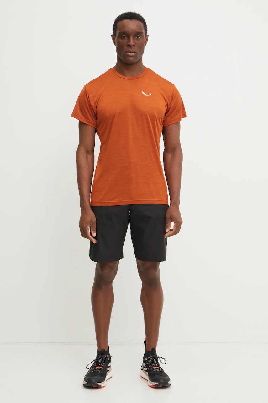 Αθλητικό μπλουζάκι Salewa Puez Melange χρώμα: γκρι, 00.0000026537