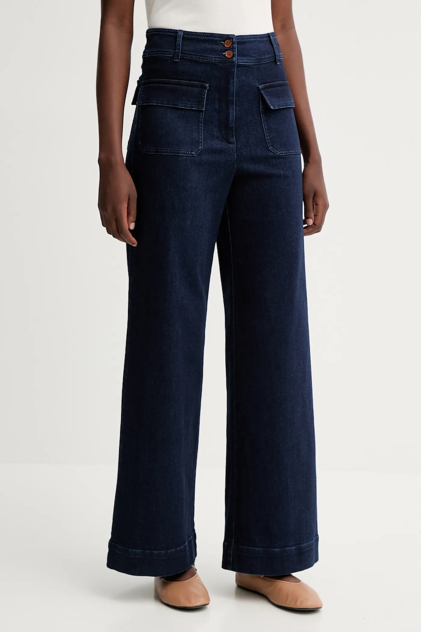 Τζιν παντελόνι Sessun χρώμα: ναυτικό μπλε, 22507004