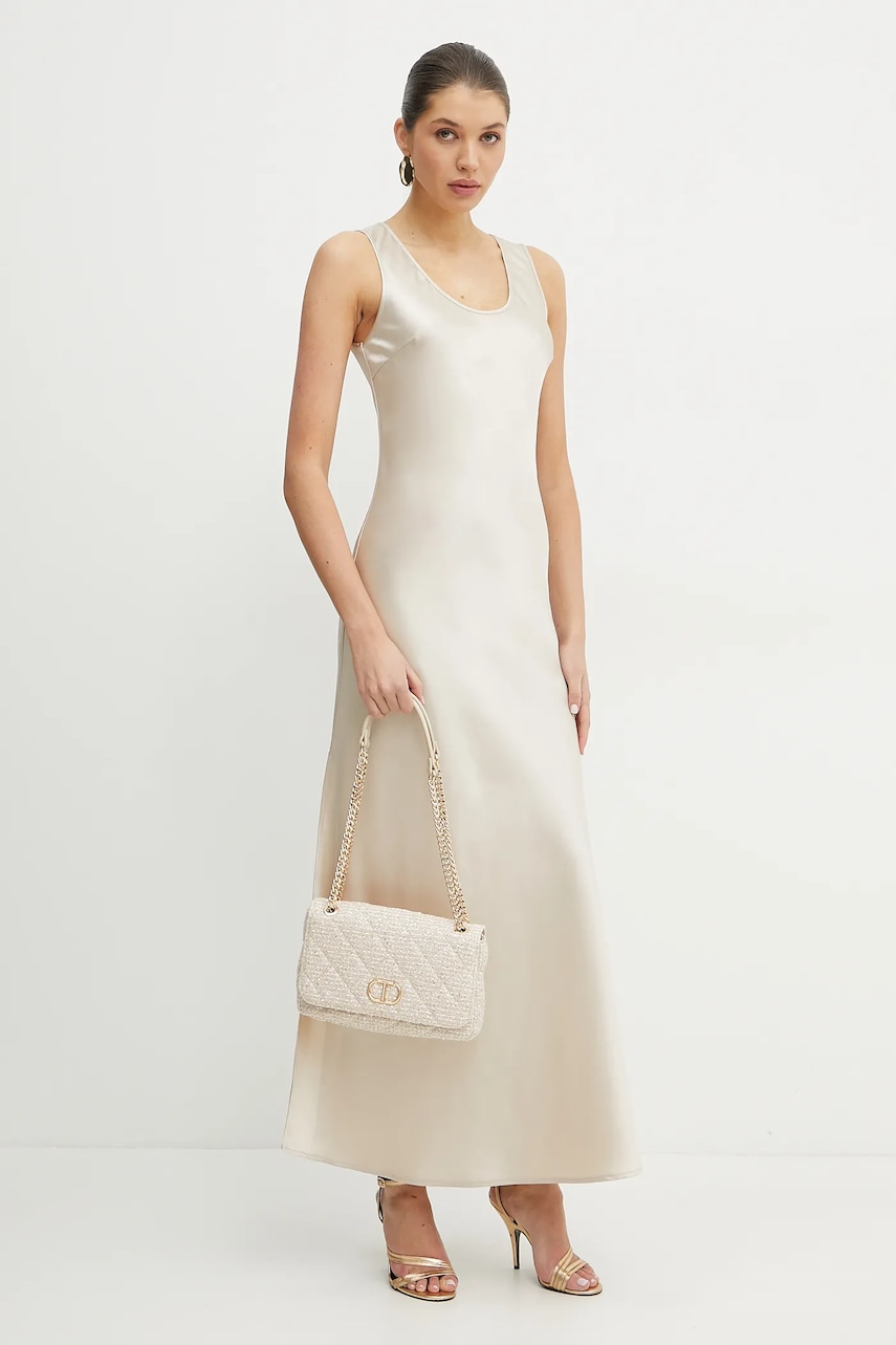 Φόρεμα Silvian Heach CORNAVA χρώμα: μπεζ, GPP25361VE