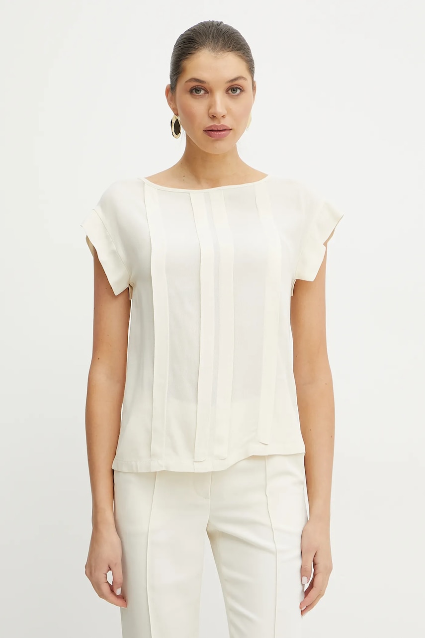 Μπλουζάκι Silvian Heach DACEBI χρώμα: μπεζ, GPP25162BL