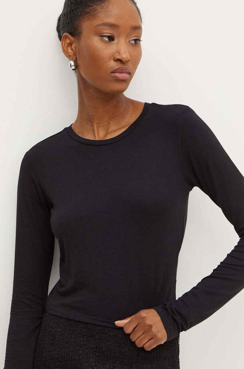 Μπλουζάκι Silvian Heach DROMI χρώμα: μαύρο, GPA24300TS