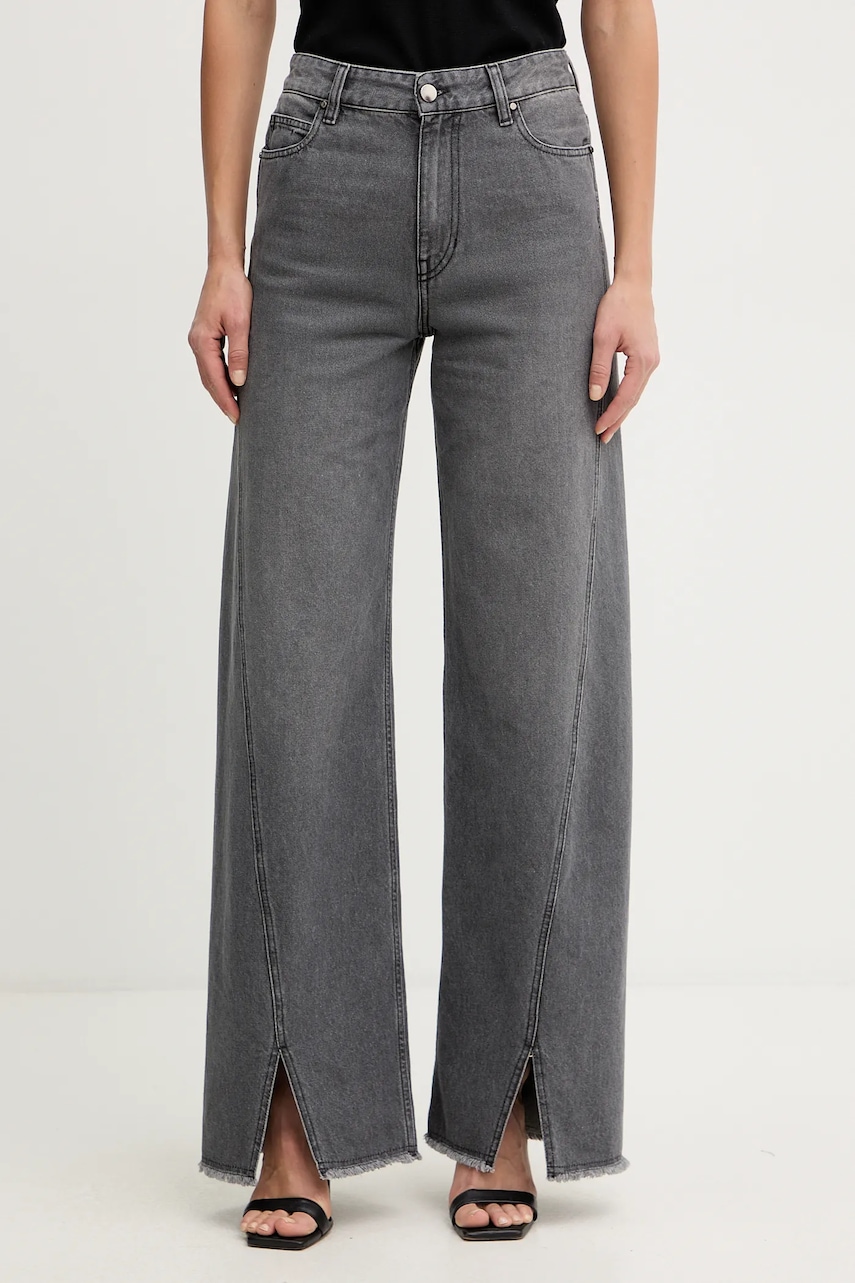 Τζιν παντελόνι Simona Corsellini χρώμα: γκρι, A25CPPAT0601