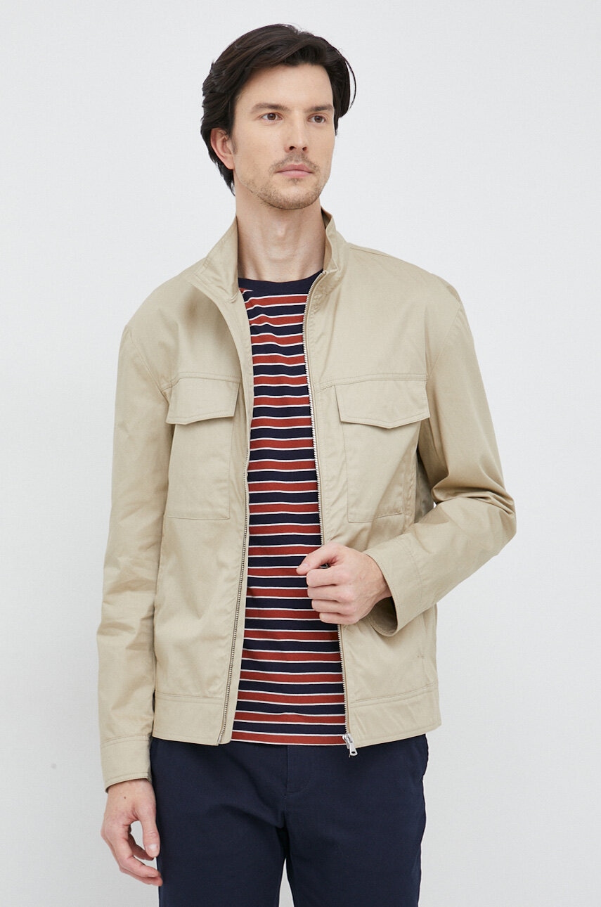 Μπουφάν Sisley χρώμα: μπεζ