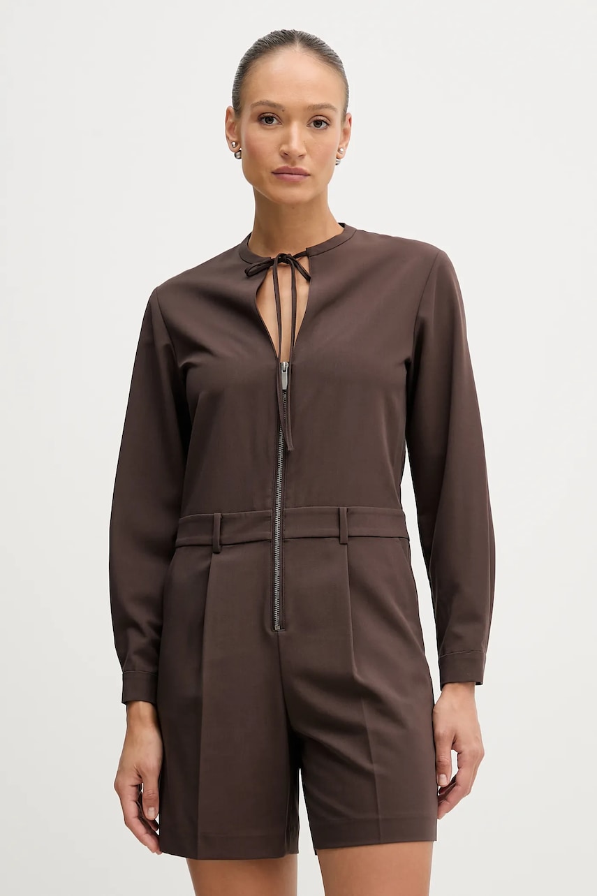 Ολόσωμη φόρμα Sisley χρώμα: καφέ, 4RRVLT00R