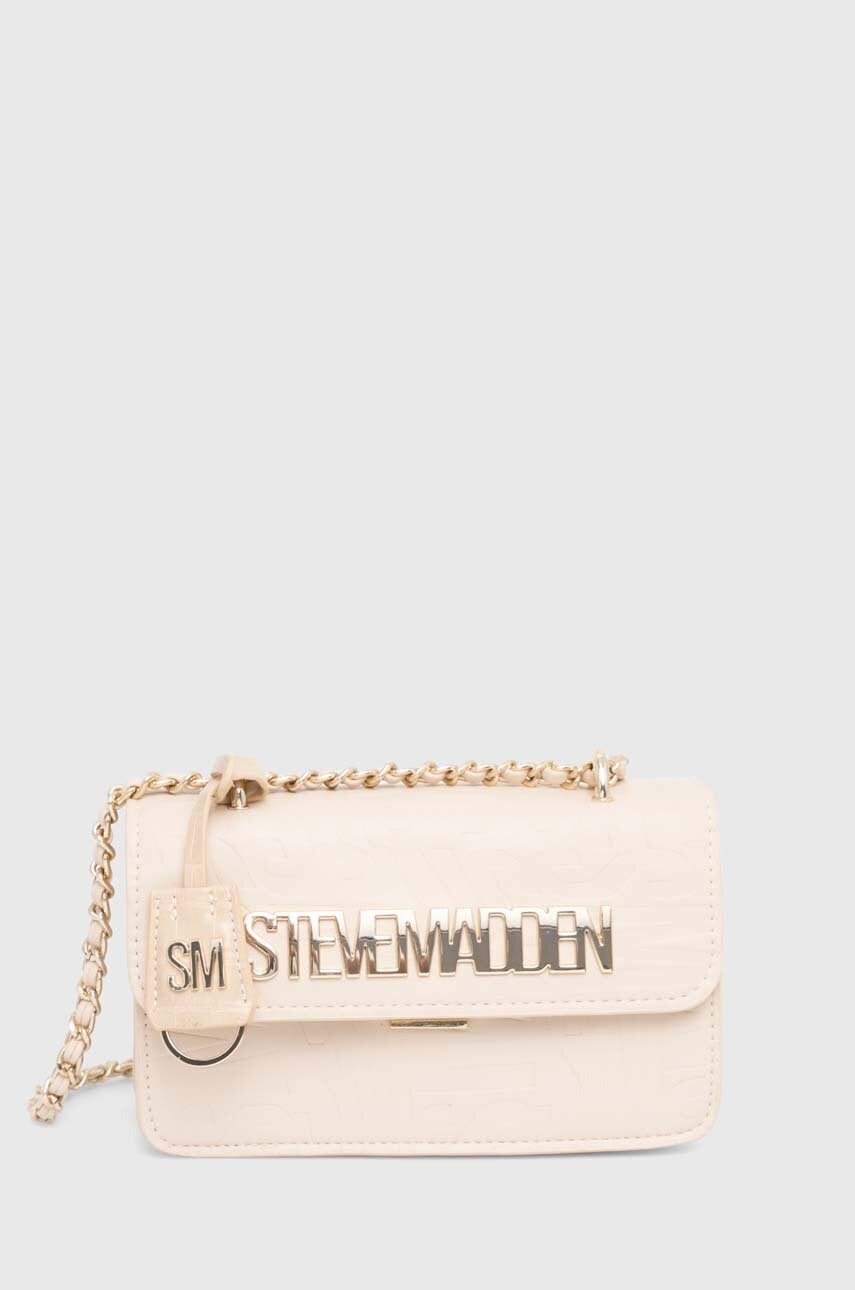 Τσάντα Steve Madden Bdoozy χρώμα: μπεζ, SM13001043