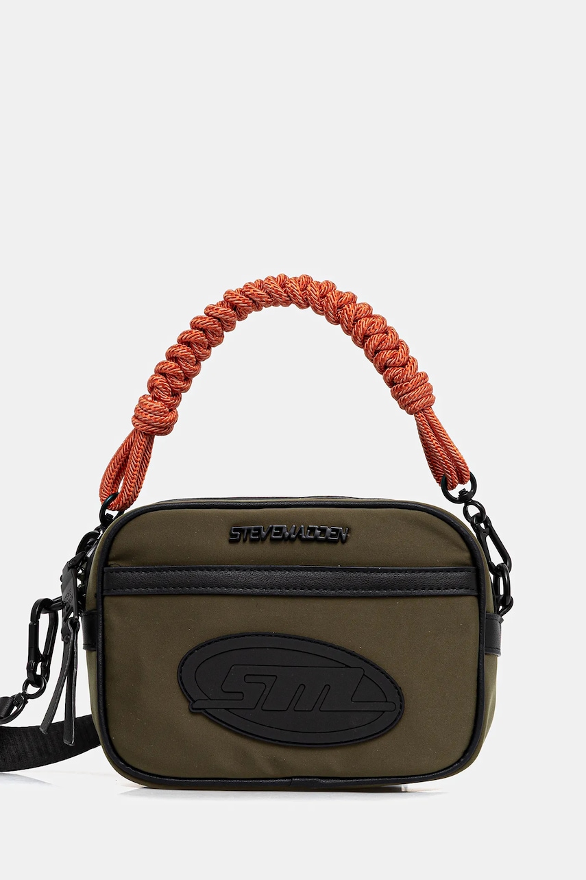 Τσάντα Steve Madden Bembed χρώμα: πράσινο, SM21000010