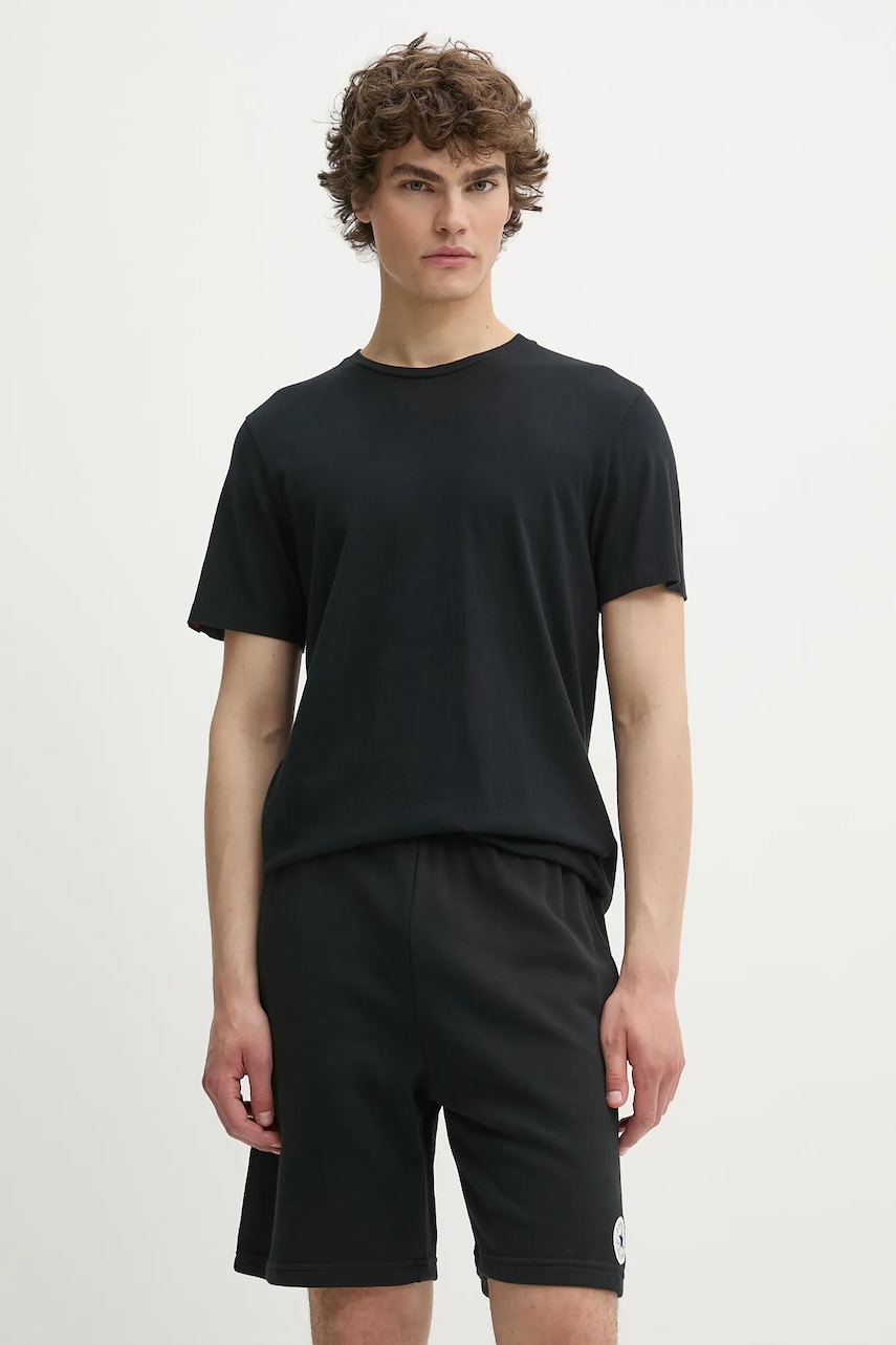 Βαμβακερό μπλουζάκι Superdry ανδρικό, χρώμα: μαύρο, M1012226A-12A