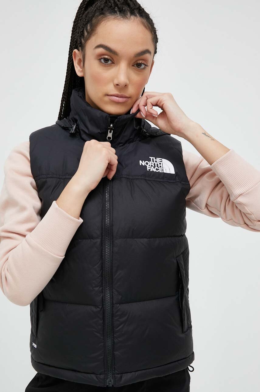 Αμάνικο μπουφάν The North Face 1996 RETRO NUPTSE VEST χρώμα: μαύρο F30