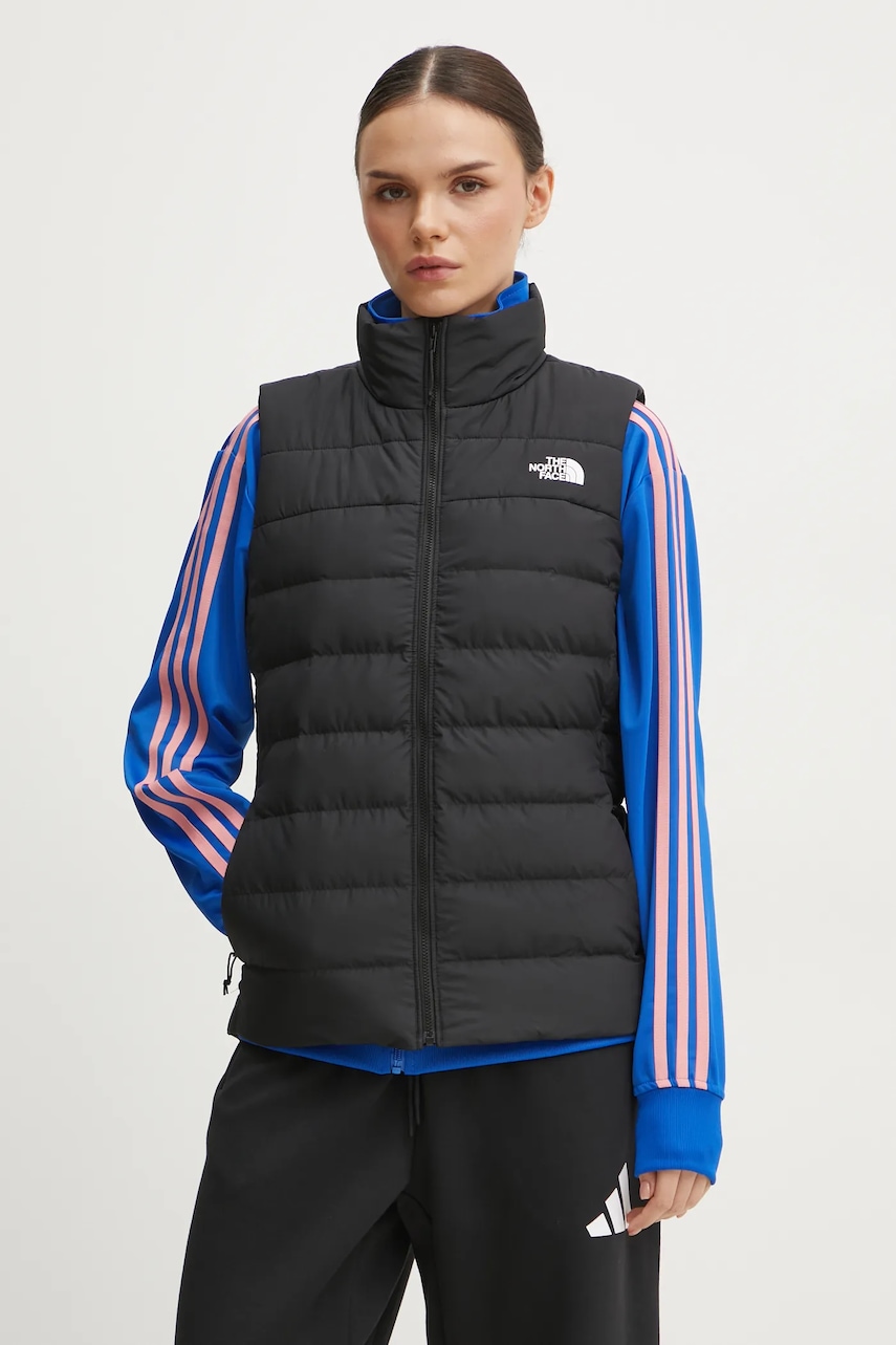 Αμάνικο μπουφάν The North Face Aconcagua 3 χρώμα: μαύρο, NF0A84JP4H01