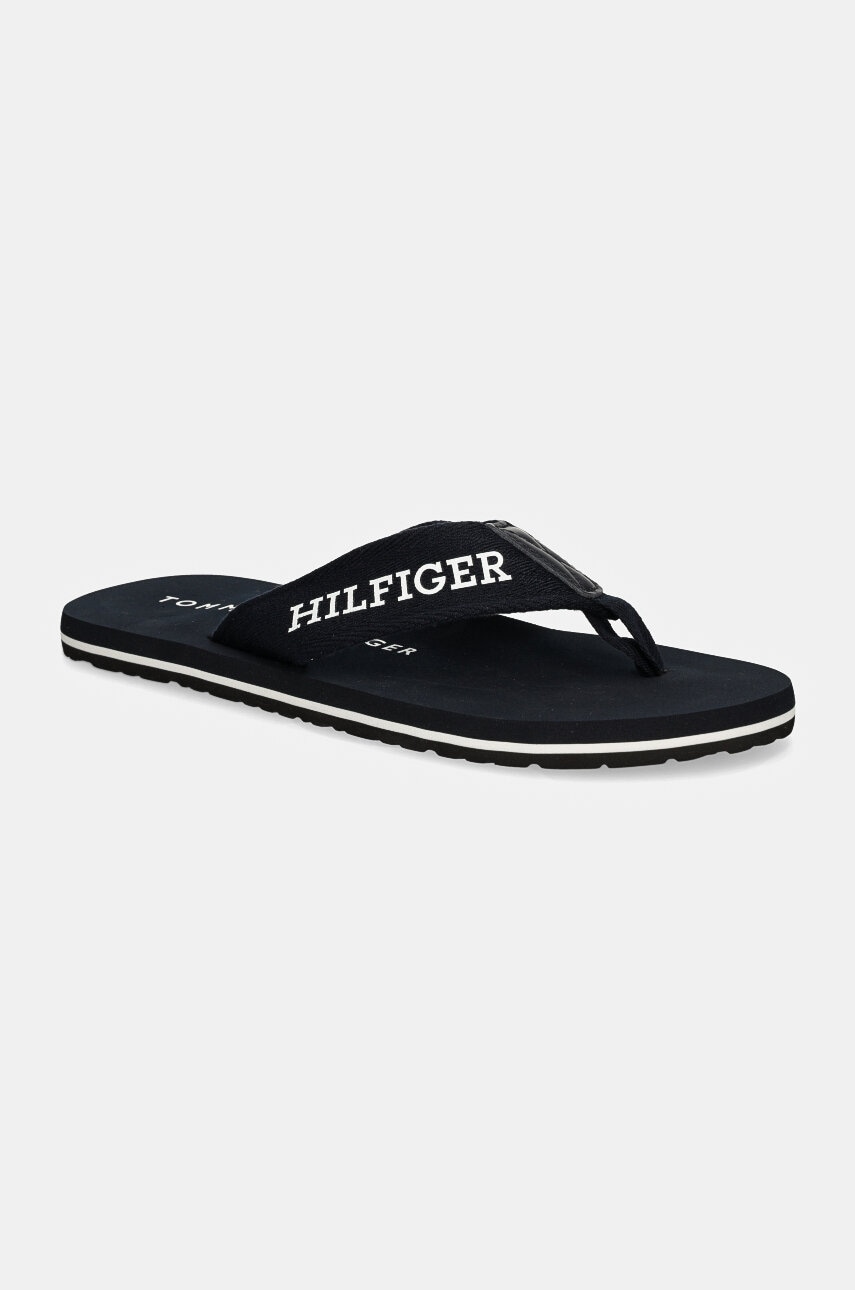 Σαγιονάρες Tommy Hilfiger HILFIGER MONOTYPE BEACH SANDAL χρώμα: ναυτικό μπλε, FM0FM05237