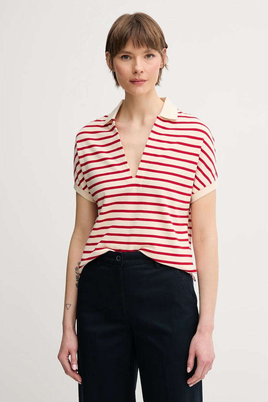 Πόλο Tommy Hilfiger χρώμα: κόκκινο, WW0WW44512