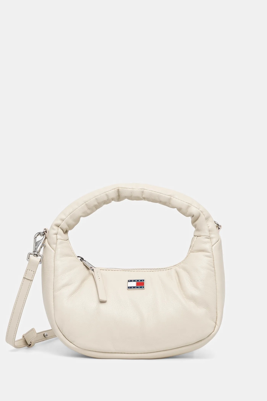 Τσάντα Tommy Jeans χρώμα: μπεζ, AW0AW16976