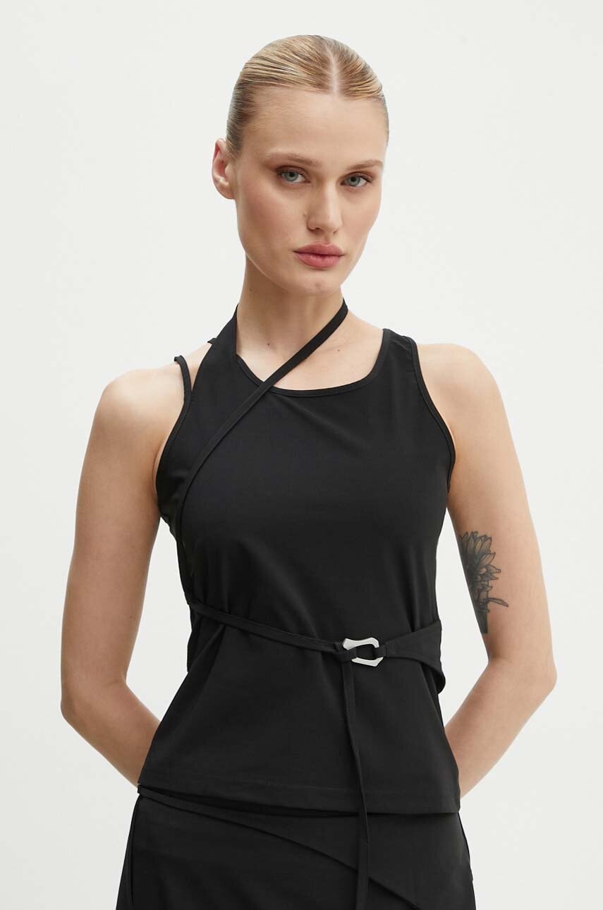 Top Heliot Emil χρώμα: μαύρο, W.09.121.BLK01