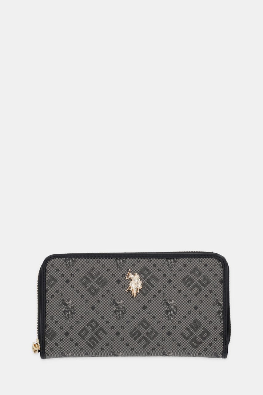 Πορτοφόλι U.S. Polo Assn. New Hampton χρώμα: μαύρο, WIUN26225WVP