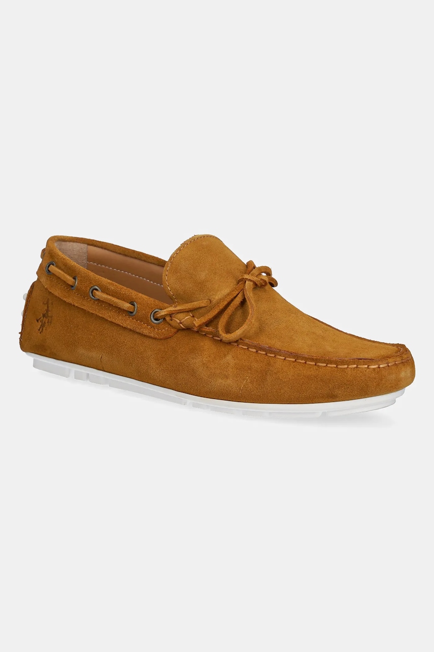 Μοκασίνια σουέτ U.S. Polo Assn. PABLO001M/5S1 χρώμα: καφέ, PABLO