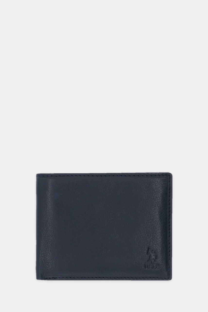 Δερμάτινο πορτοφόλι U.S. Polo Assn. West χρώμα: ναυτικό μπλε, AEUZ22536MHA