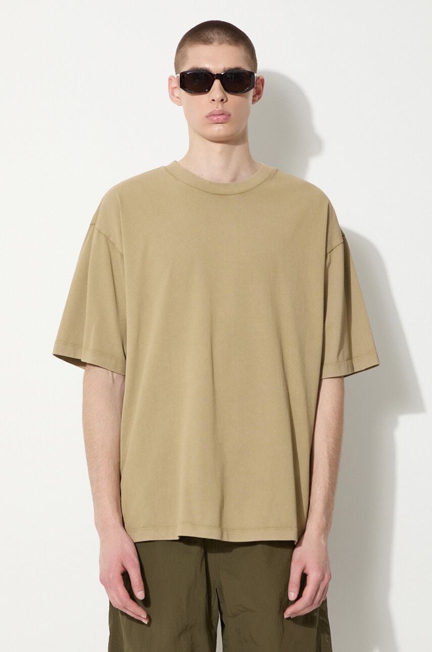Βαμβακερό μπλουζάκι Vans Premium Standards Washed SS Tshirt LX ανδρικό, χρώμα: πράσινο, VN000GVUCUQ1
