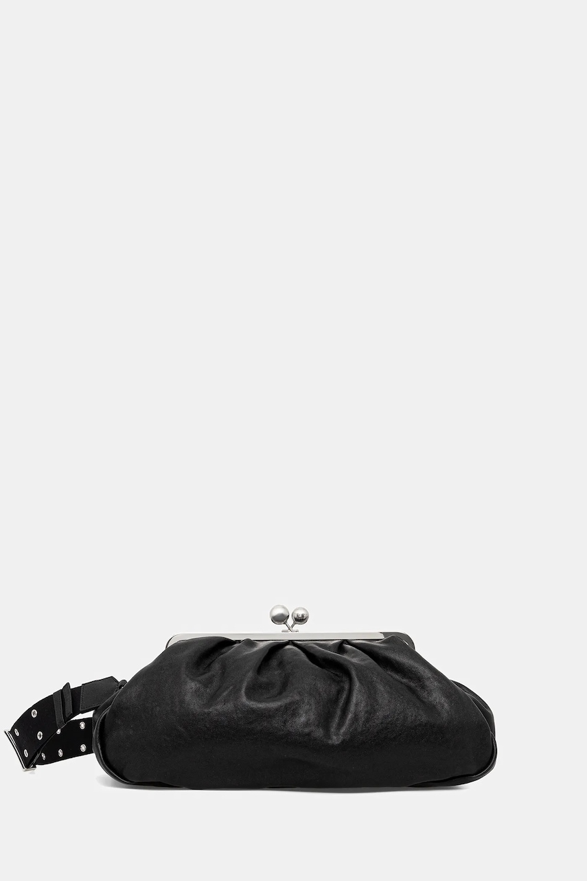 Δερμάτινη τσάντα Weekend Max Mara CRISTIN χρώμα: μαύρο, 2525516174600