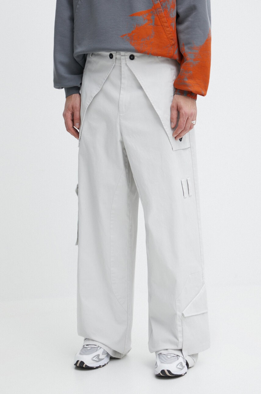 Παντελόνι A-COLD-WALL* Overlay Cargo Pant χρώμα: γκρι, ACWMB276