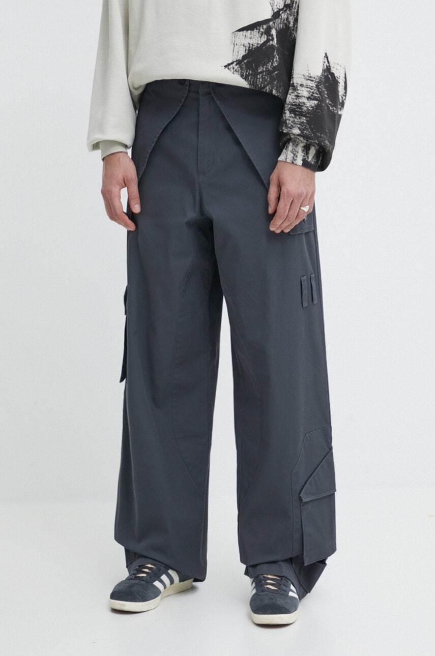 Παντελόνι A-COLD-WALL* Overlay Cargo Pant χρώμα: γκρι, ACWMB276