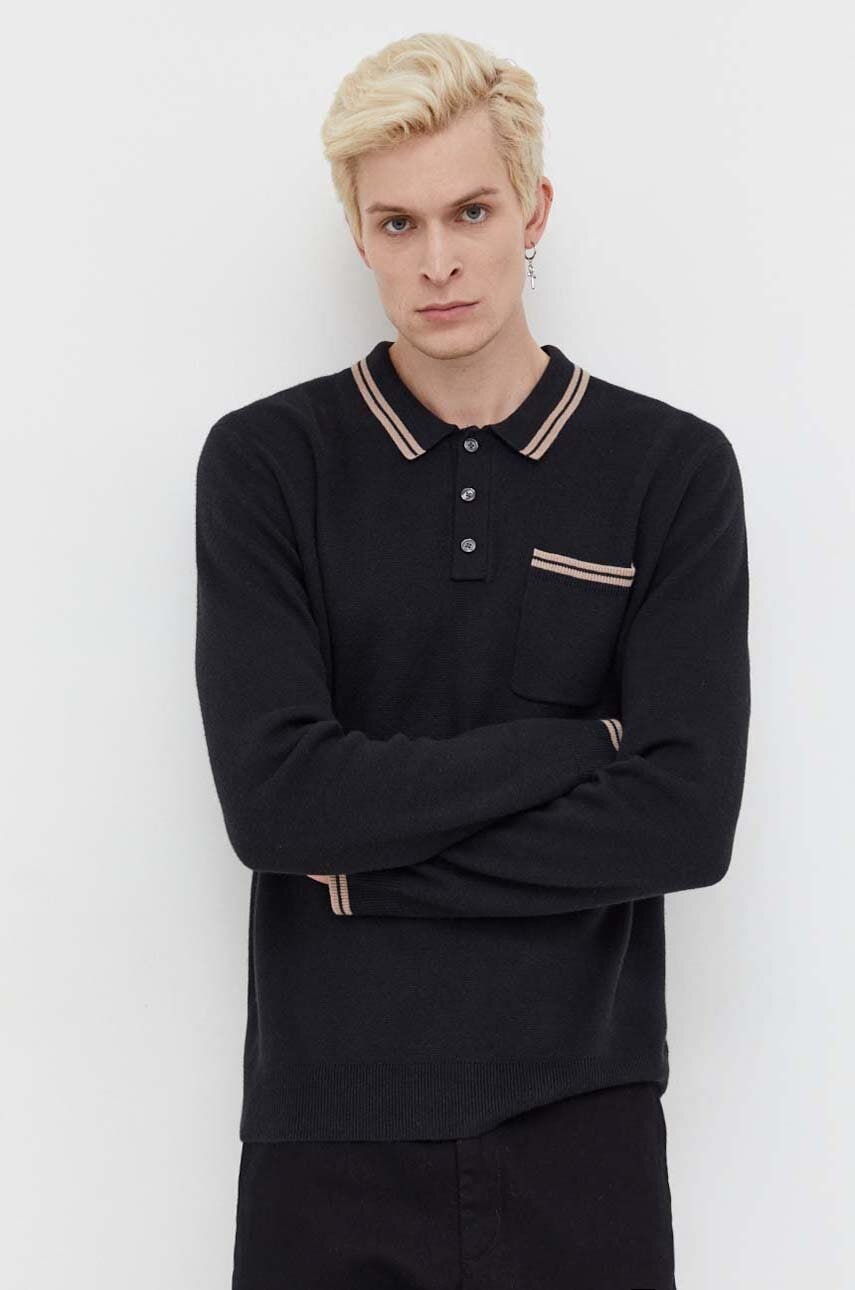 Πουλόβερ Abercrombie & Fitch χρώμα: μαύρο