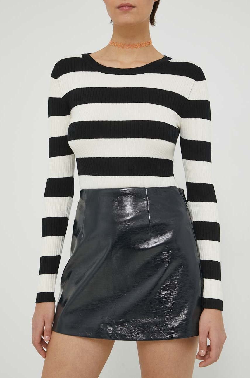 Φούστα Abercrombie & Fitch χρώμα: ναυτικό μπλε