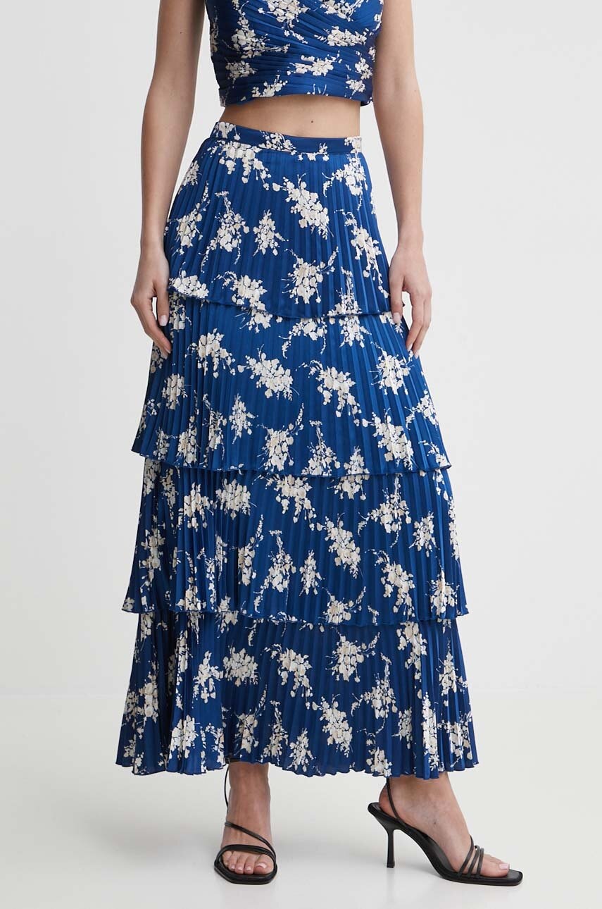 Φούστα Abercrombie & Fitch χρώμα: ναυτικό μπλε