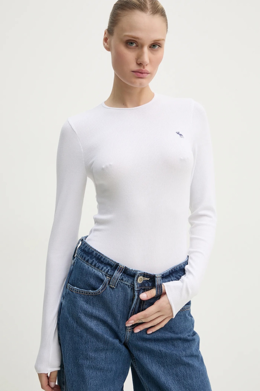 Μακρυμάνικο Abercrombie & Fitch 2-pack χρώμα: μαύρο, KI139-4671