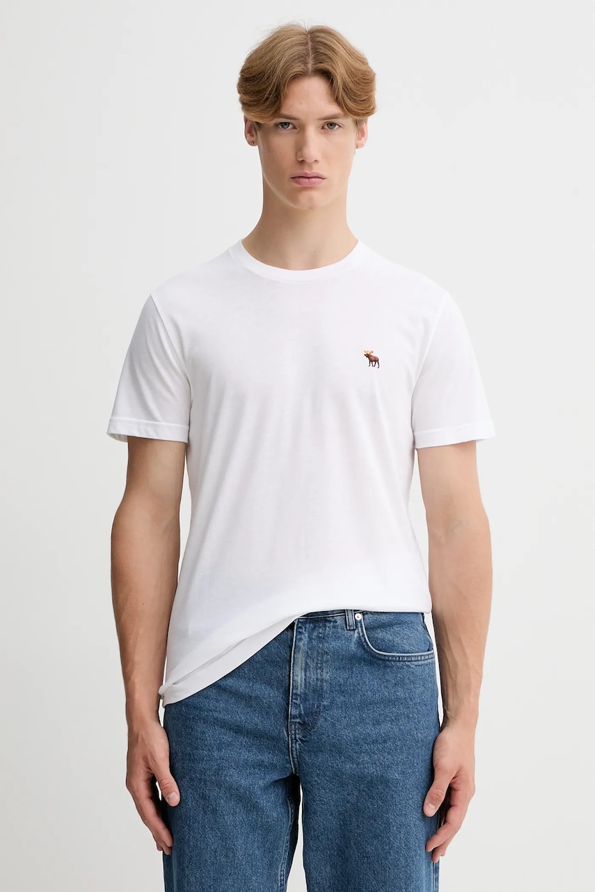 Μπλουζάκι Abercrombie & Fitch 3-pack χρώμα: πράσινο