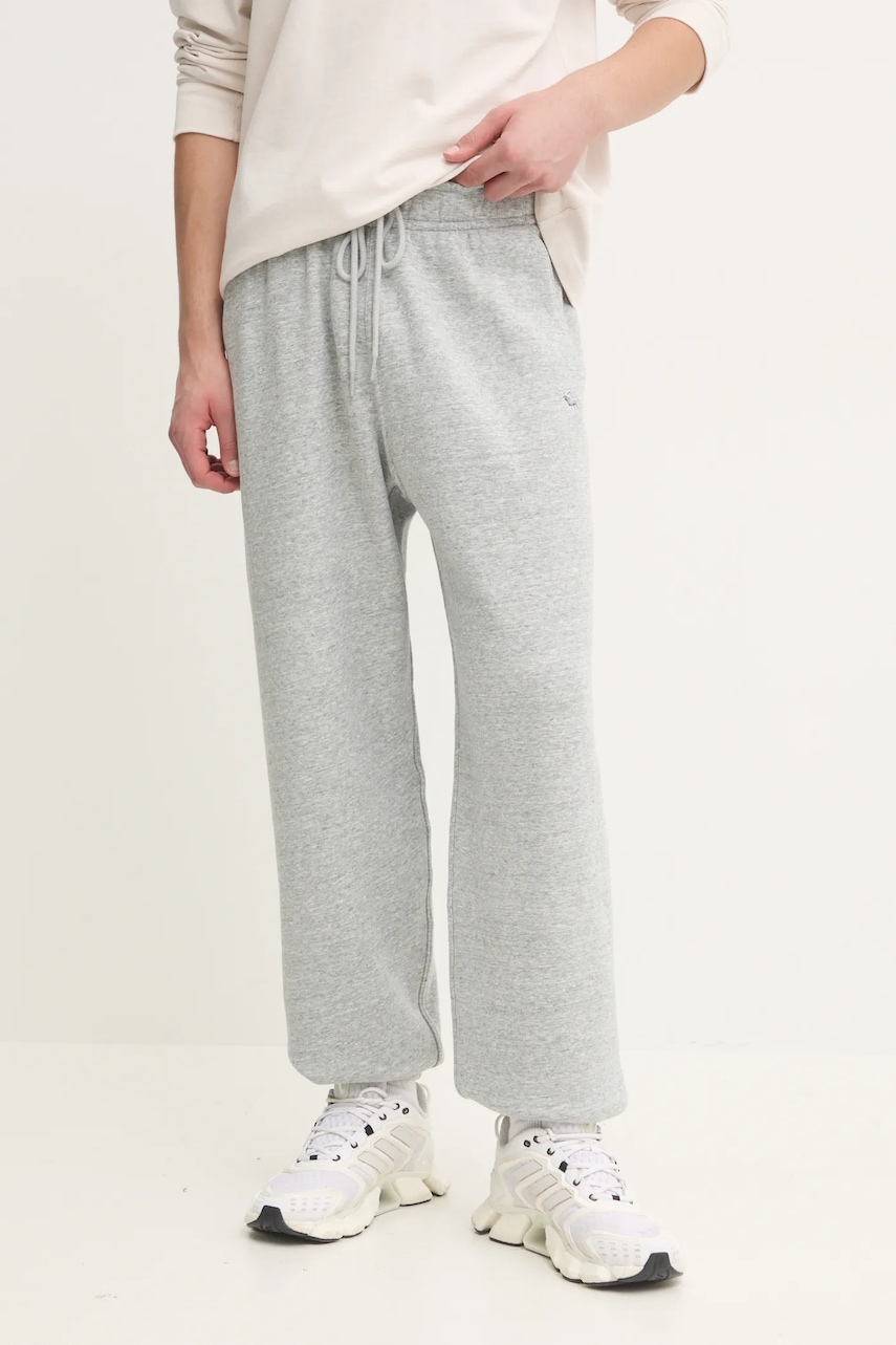 Παντελόνι φόρμας Abercrombie & Fitch χρώμα: γκρι, KI134-4099