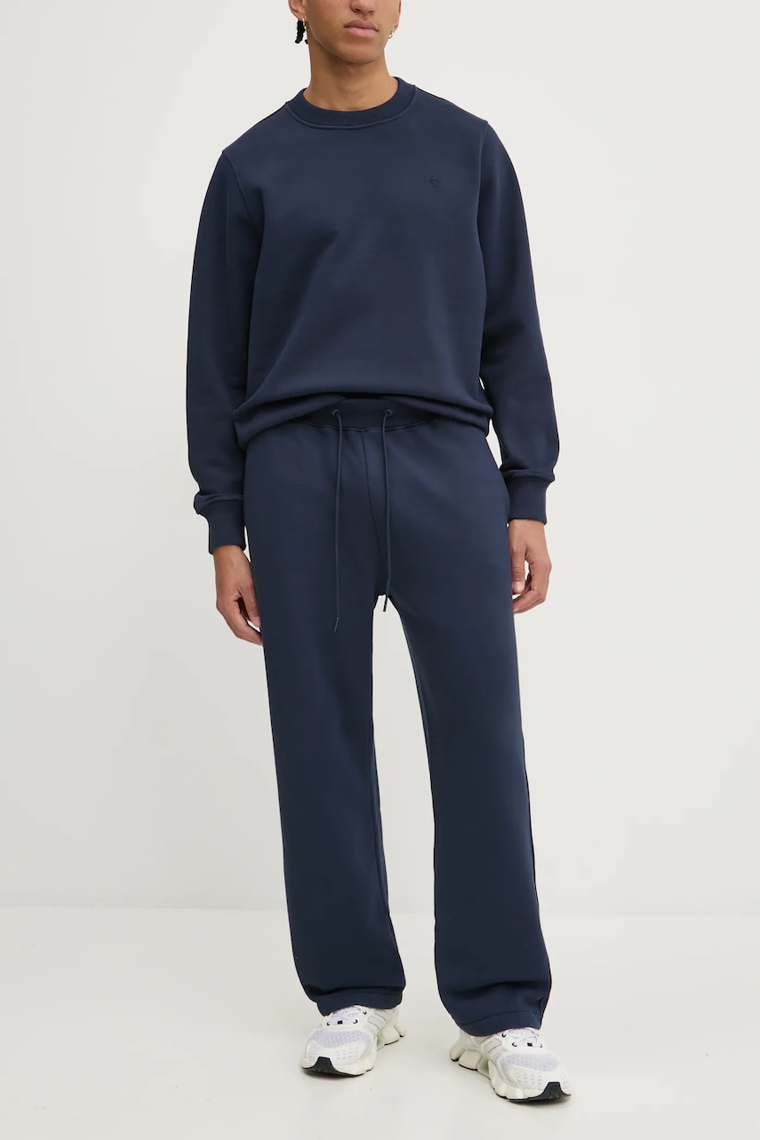 Παντελόνι φόρμας Abercrombie & Fitch χρώμα: ναυτικό μπλε, KI134-4100