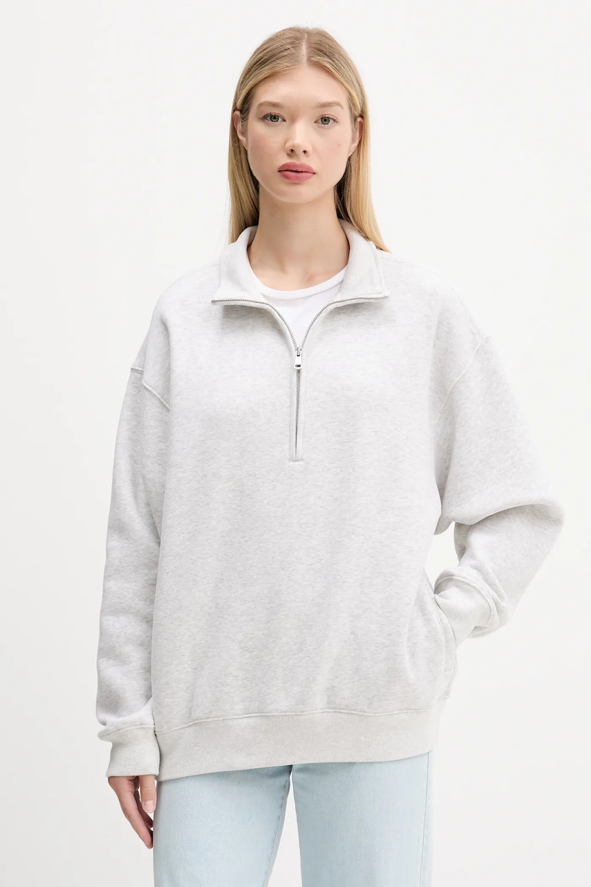 Μπλούζα Abercrombie & Fitch χρώμα: γκρι, KI152-5256-112