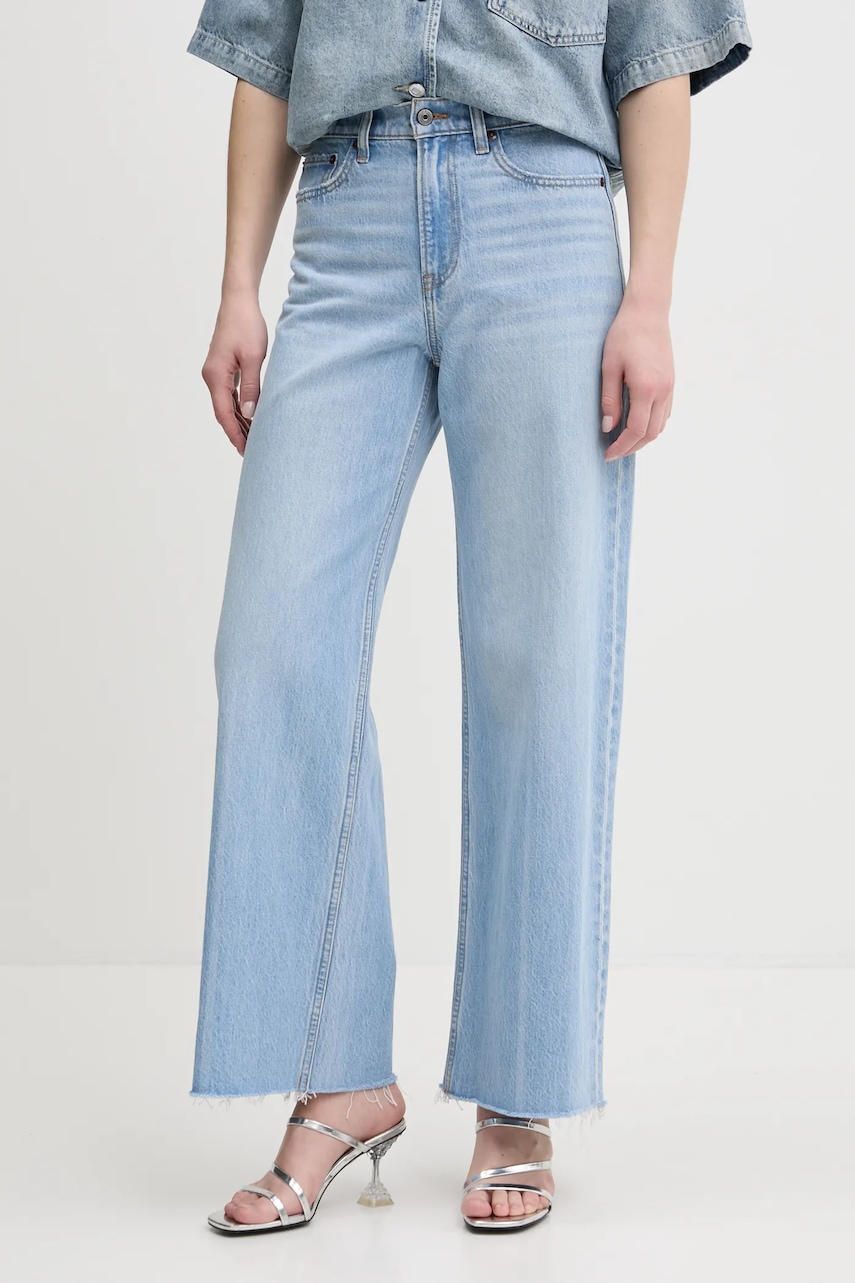 Τζιν παντελόνι Abercrombie & Fitch χρώμα: μπλε, KI155-5158