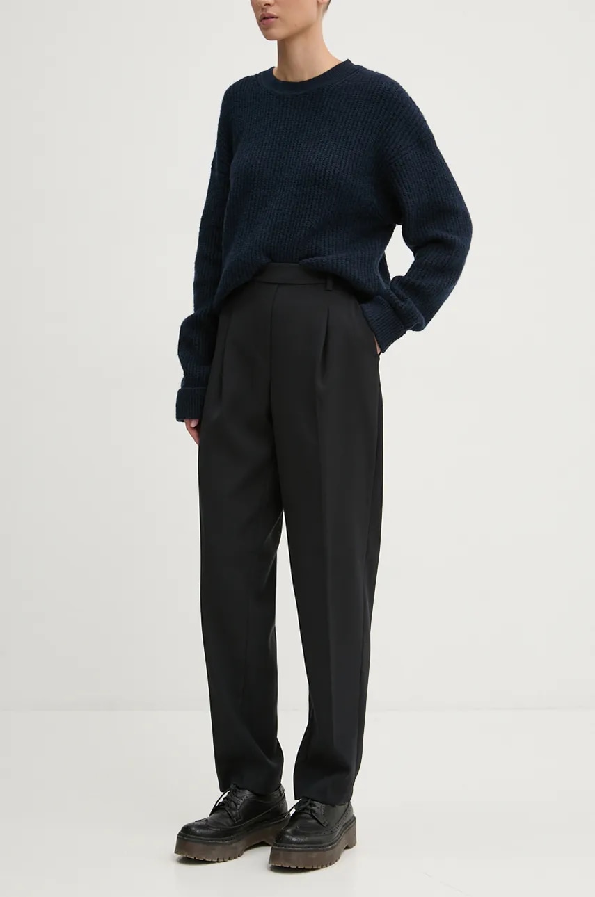 Παντελόνι Abercrombie & Fitch χρώμα: μαύρο, KI156-4443