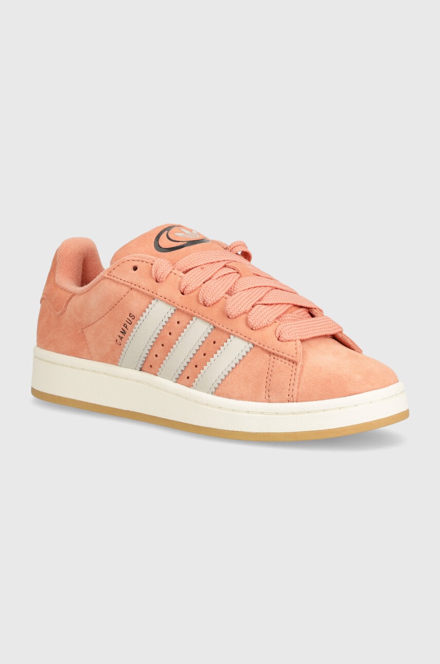 Σουέτ αθλητικά παπούτσια adidas Originals CAMPUS 00s χρώμα: ροζ, ID8268