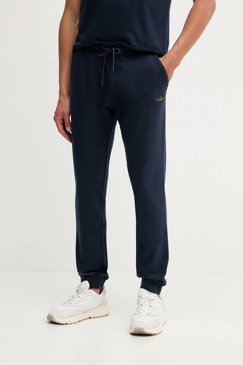 Παντελόνι φόρμας Aeronautica Militare ανδρικό, χρώμα: ναυτικό μπλε, PF1008UF00662