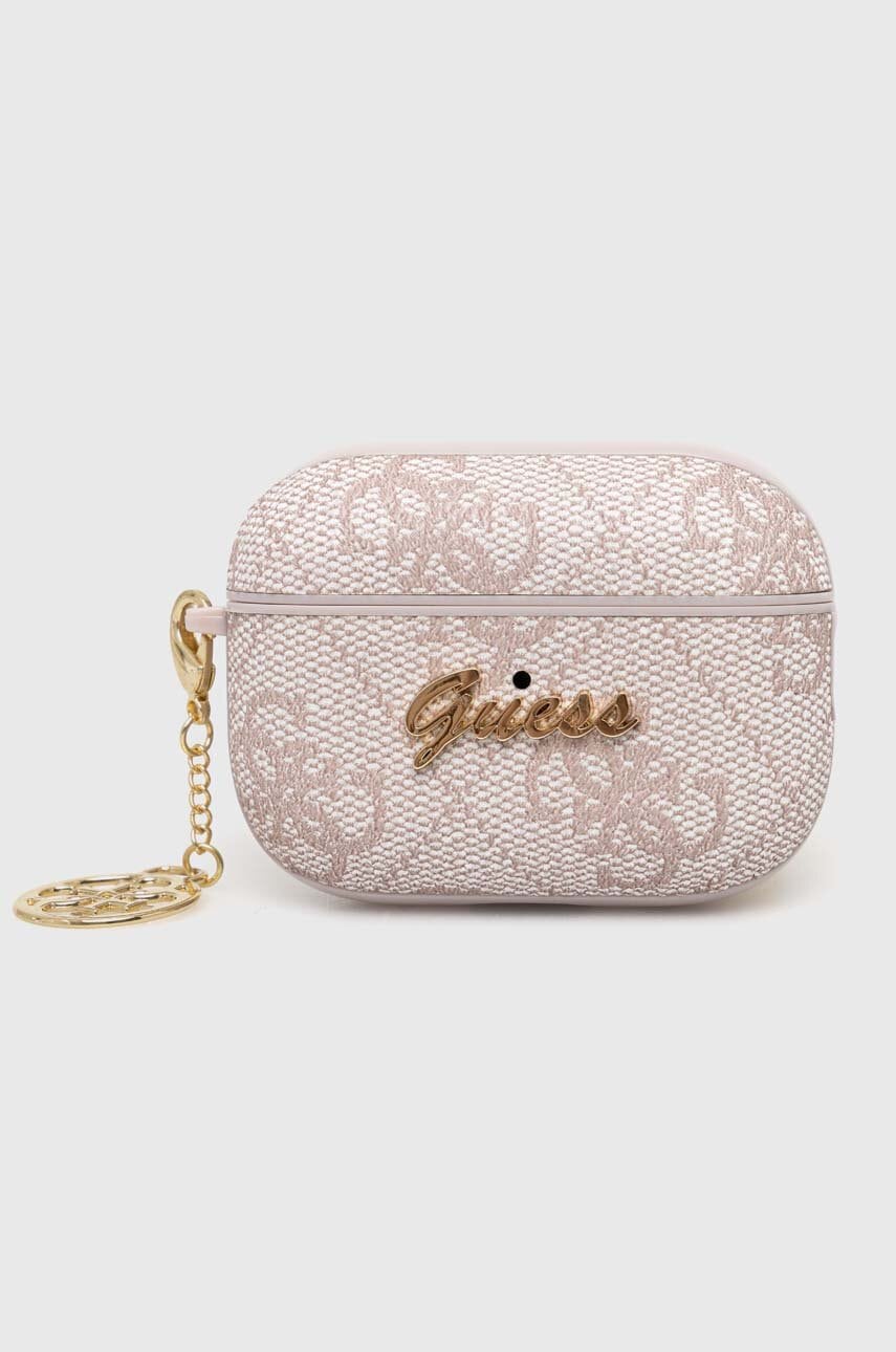 Θήκη για airpod GuessAirPods Pro 2 χρώμα: ροζ, GUAP2G4GSMP