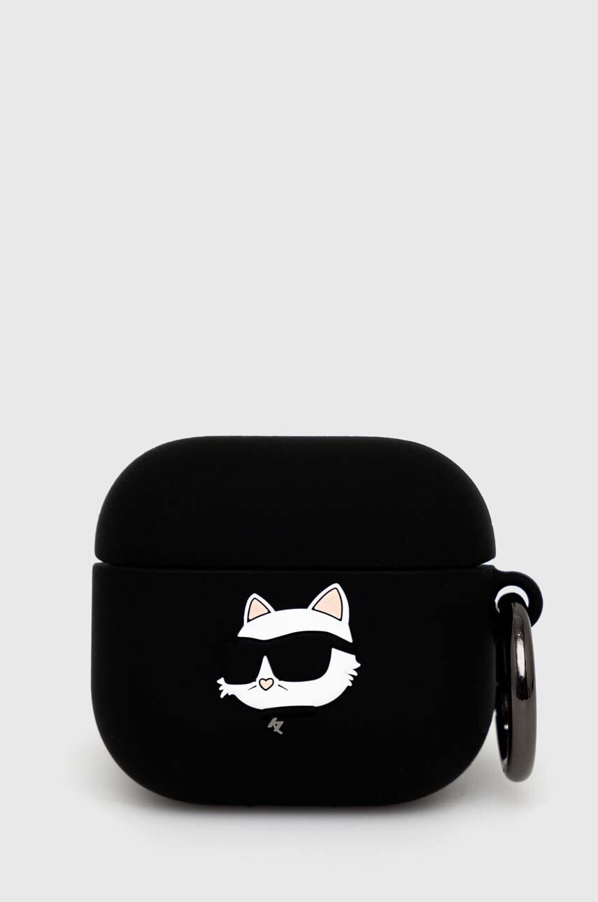 Θήκη για airpods Karl Lagerfeld AirPods 3 cover χρώμα: μαύρο