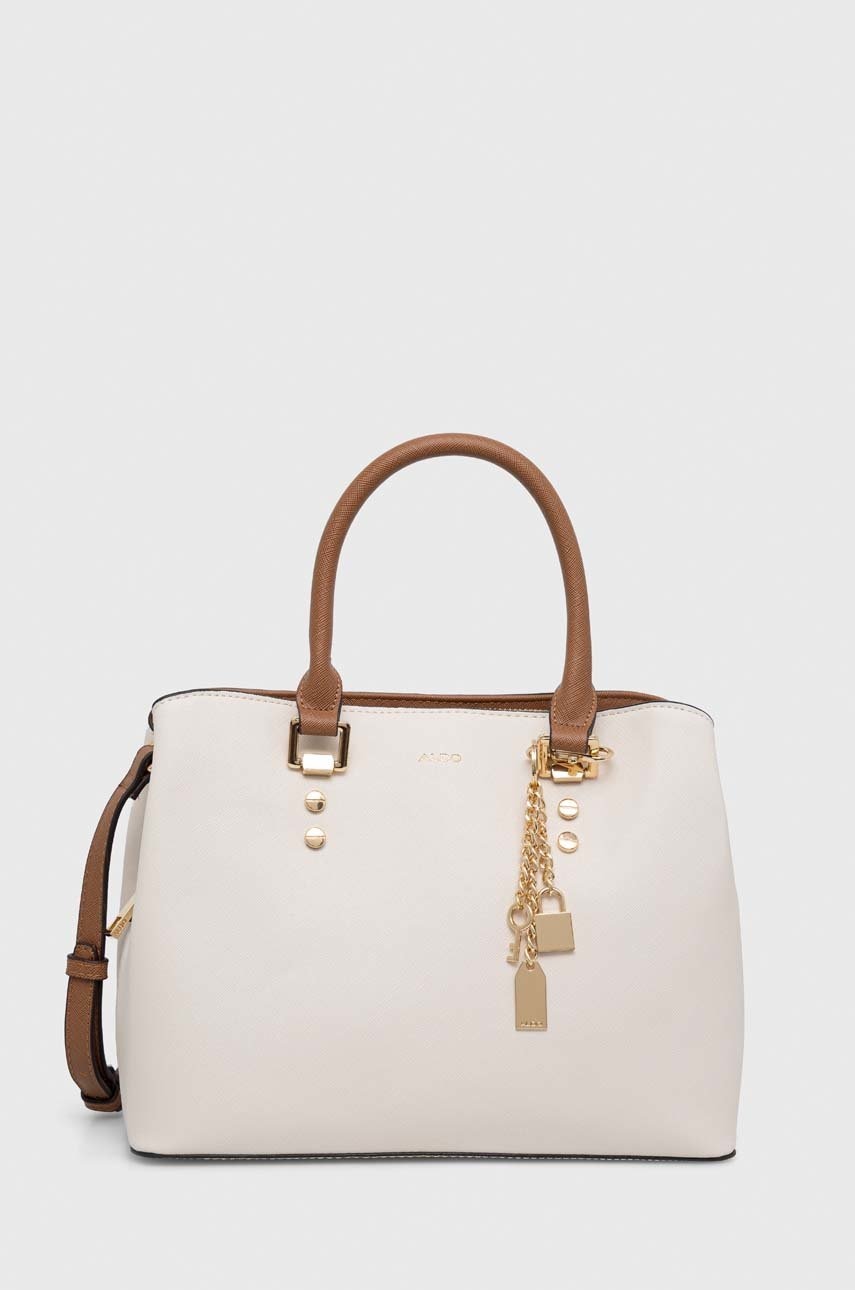 Τσάντα Aldo Legori χρώμα: μπεζ