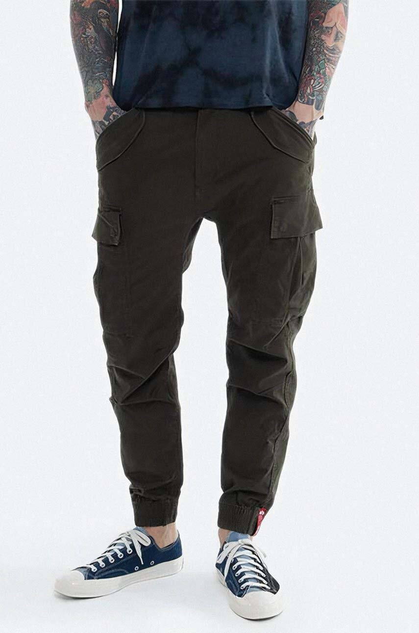 Παντελόνι Alpha Industries Spodnie Alpha Industries Alman Pant 188201 413 χρώμα: πράσινο