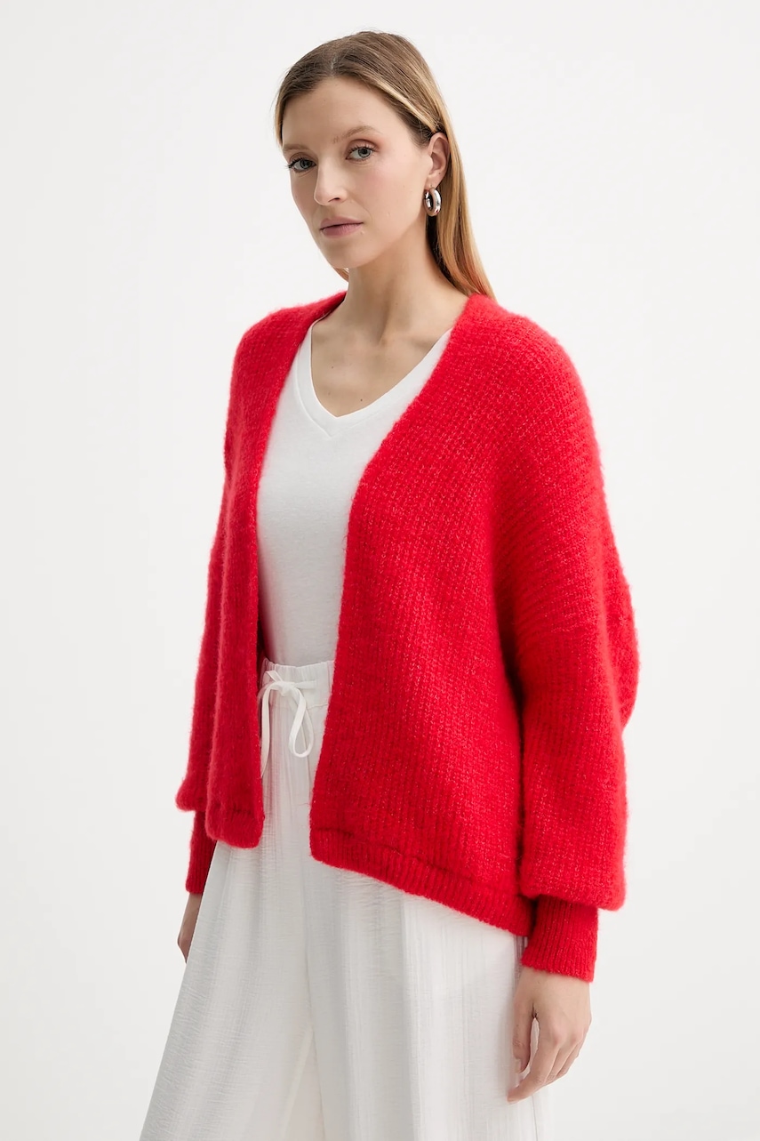 Ζακέτα από μίγμα μαλλιού American Vintage χρώμα: μπεζ