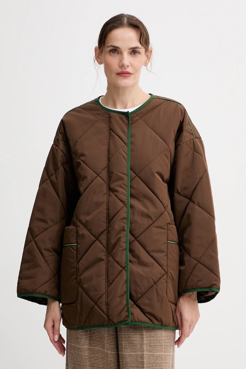 Μπουφάν American Vintage χρώμα: καφέ, VOW16A