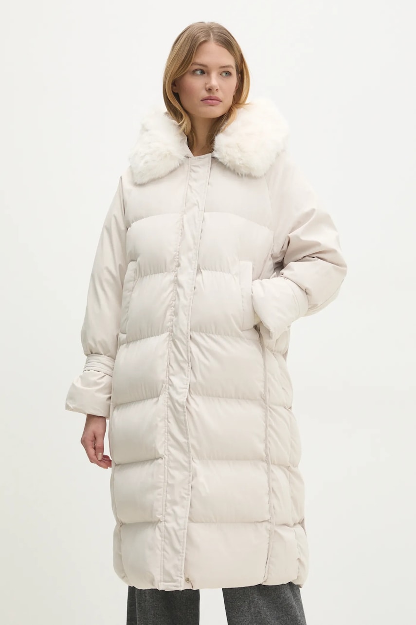 Μπουφάν Answear.LAB χρώμα: μπεζ