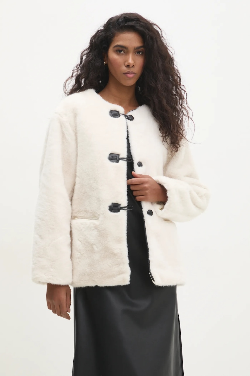 Μπουφάν Answear.LAB χρώμα: μπεζ