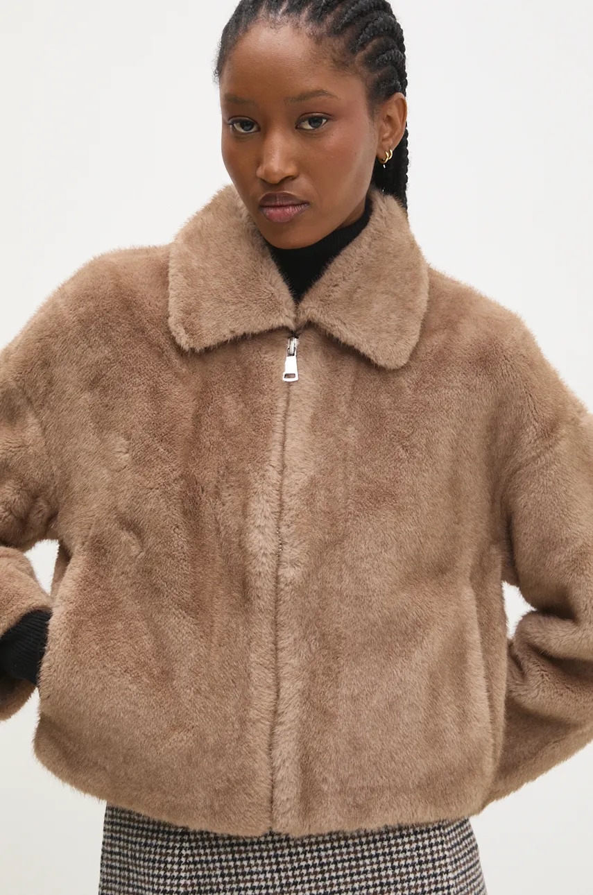 Μπουφάν Answear.LAB χρώμα: μπεζ