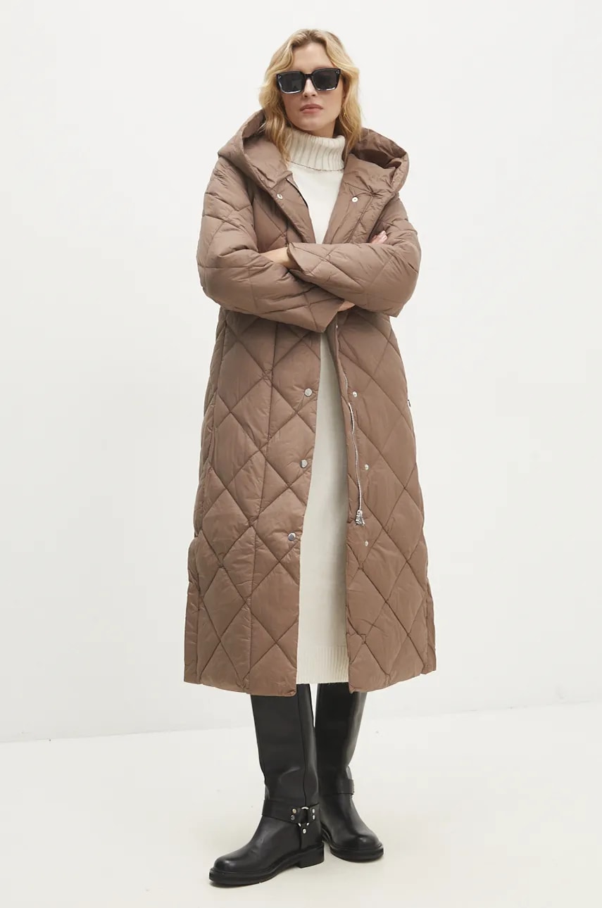 Μπουφάν Answear.LAB χρώμα: μπεζ