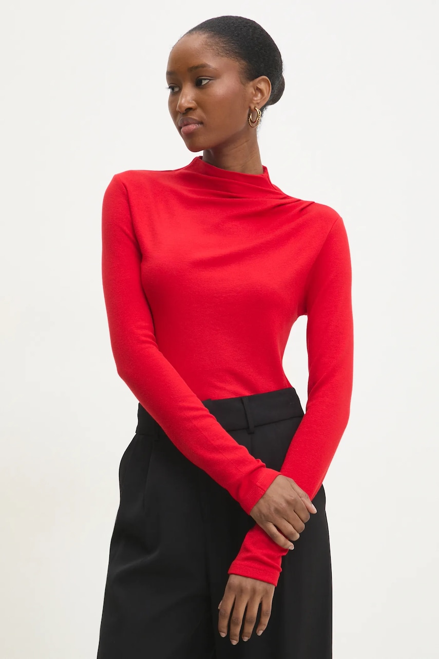 Μακρυμάνικο Answear.LAB χρώμα: κόκκινο