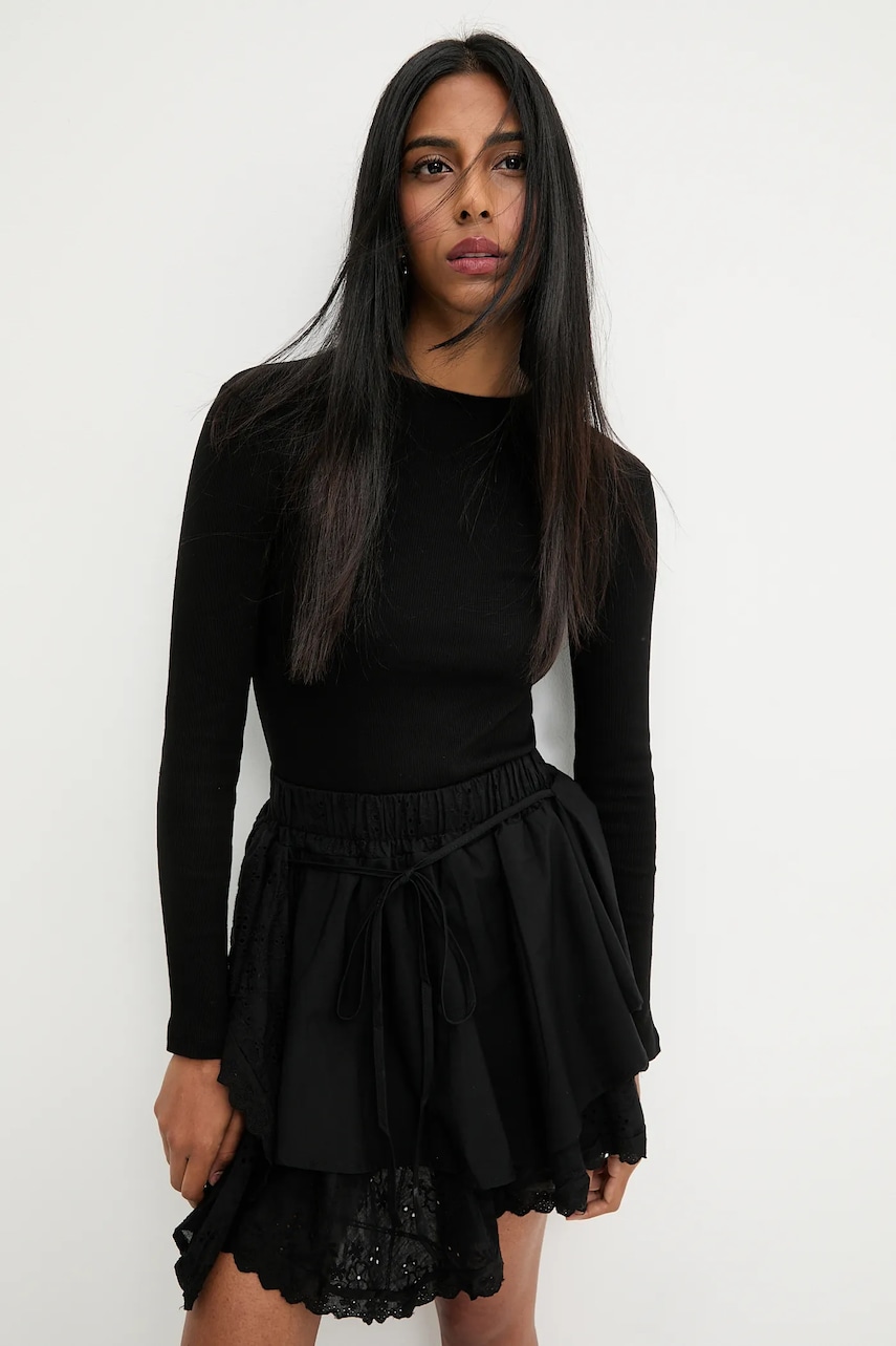 Μακρυμάνικο Answear.LAB χρώμα: μαύρο