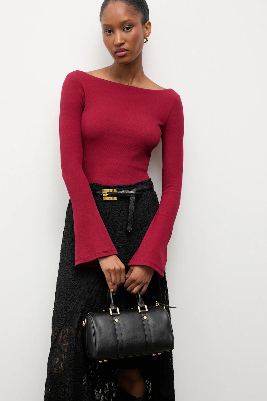 Μακρυμάνικο Answear.LAB χρώμα: καφέ