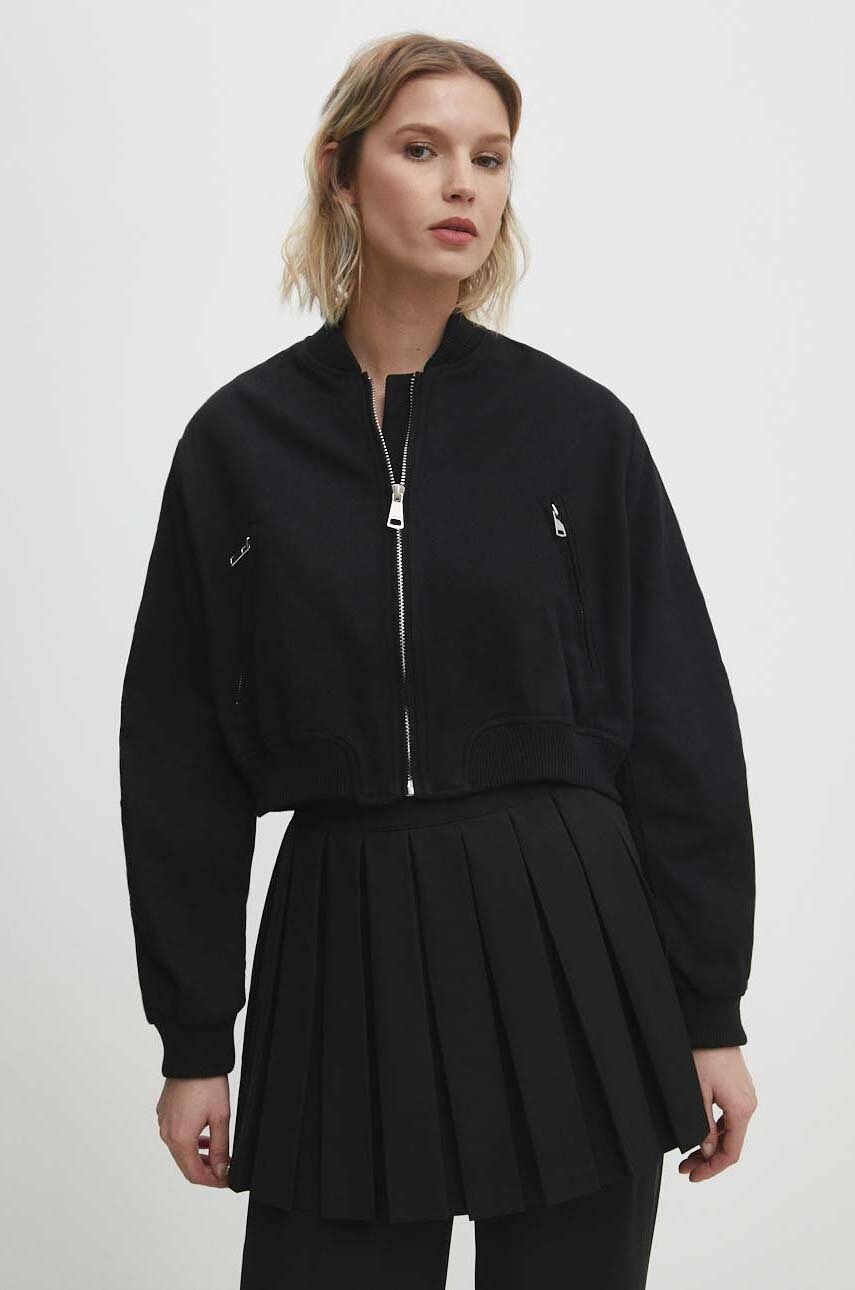 Μπουφάν Answear.LAB χρώμα: μαύρο